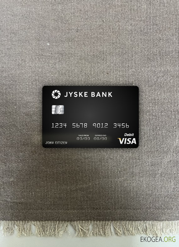 Danemark Jyske Bank carte de débit visa photolook ,